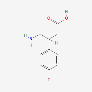 molecular formula C10H12FNO2 B1668470 4-Amino-3-(4-fluorophenyl)butanoic acid CAS No. 52237-19-1