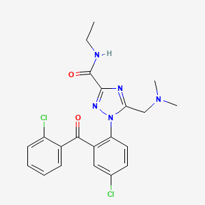 molecular formula C21H21Cl2N5O2 B1668471 CGP11952 CAS No. 64078-09-7
