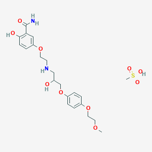 molecular formula C22H32N2O10S B1668480 Trigevolol mesylate CAS No. 108289-44-7