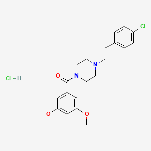 1-(2-(4-Chlorophenyl)ethyl)-4-(3,5-dimethoxybenzoyl)piperazine monohydrochloride