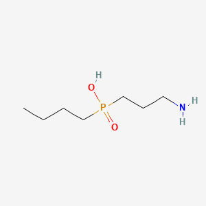 molecular formula C7H18NO2P B1668497 (3-Aminopropyl)(n-butyl)phosphinic acid CAS No. 123690-78-8