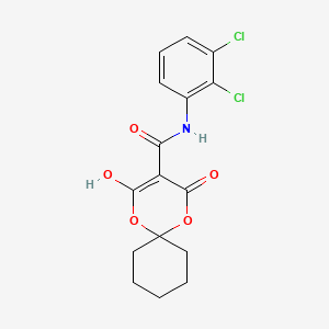 molecular formula C16H15Cl2NO5 B1668504 Cgp 43182 CAS No. 150379-37-6