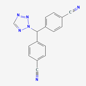 Benzonitrile, 4,4'-(2H-tetrazol-2-ylmethylene)bis-