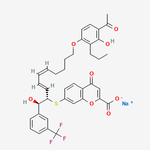 molecular formula C38H36F3NaO8S B1668509 Iralukast sodium CAS No. 125617-94-9