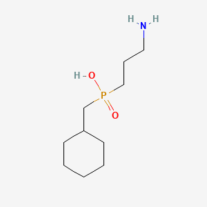 molecular formula C10H22NO2P B1668510 3-Aminopropyl-cyclohexylmethylphosphinic acid CAS No. 123691-14-5