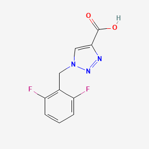 molecular formula C10H7F2N3O2 B1668512 1-(2,6-Difluorobenzyl)-1H-1,2,3-triazole-4-carboxylic acid CAS No. 166196-11-8