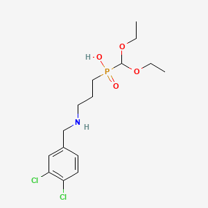 3-[(3,4-Dichlorophenyl)methylamino]propyl-(diethoxymethyl)phosphinic acid