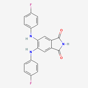 molecular formula C20H13F2N3O2 B1668519 CGP-53353 CAS No. 145915-60-2