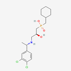 cyclohexylmethyl-[(2S)-3-[[(1S)-1-(3,4-dichlorophenyl)ethyl]amino]-2-hydroxypropyl]phosphinic acid