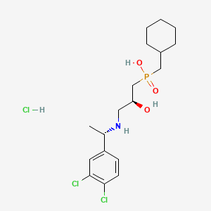 molecular formula C18H29Cl3NO3P B1668522 CGP 54626 hydrochloride CAS No. 149184-21-4
