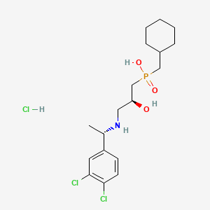 molecular formula C18H29Cl3NO3P B1668522 Cgp 54626 hydrochloride CAS No. 149184-21-4