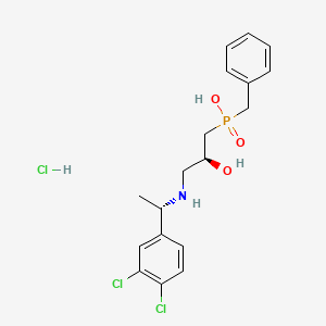 molecular formula C18H23Cl3NO3P B1668523 Cgp 55845A CAS No. 149184-22-5