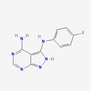 molecular formula C11H9FN6 B1668524 Cgp 57380 CAS No. 522629-08-9
