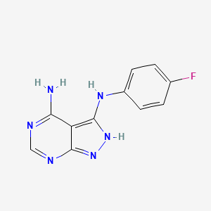 N3-(4-fluorophenyl)-1h-pyrazolo[3,4-d]pyrimidine-3,4-diamine