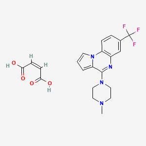 but-2-enedioic acid;4-(4-methylpiperazin-1-yl)-7-(trifluoromethyl)pyrrolo[1,2-a]quinoxaline