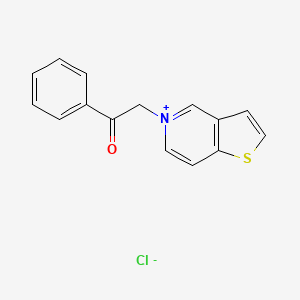 molecular formula C15H12ClNOS B1668557 5-Phenacylthieno(3,2-c)pyridinium chloride CAS No. 64955-45-9