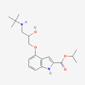 molecular formula C19H28N2O4 B1668581 Carpindolol CAS No. 39731-05-0