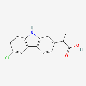 molecular formula C15H12ClNO2 B1668582 Carprofen CAS No. 53716-49-7