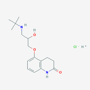 molecular formula C16H25ClN2O3 B1668584 Carteolol Hydrochloride CAS No. 51781-21-6