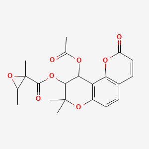 molecular formula C21H22O8 B1668585 Cartilaginomarginadin CAS No. 113500-35-9