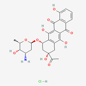 molecular formula C26H28ClNO10 B1668586 Carubicin hydrochloride CAS No. 52794-97-5