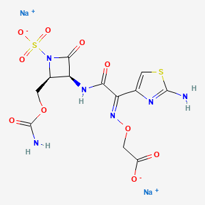 molecular formula C12H12N6Na2O10S2 B1668588 Carumonam Sodium CAS No. 86832-68-0