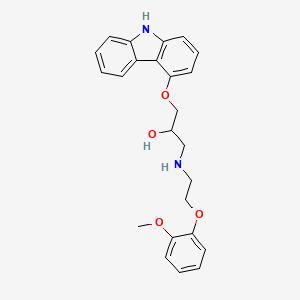 molecular formula C24H26N2O4 B1668590 卡维地洛 CAS No. 72956-09-3