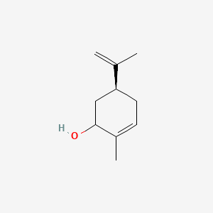 molecular formula C10H16O B1668591 2-Cyclohexen-1-ol, 2-methyl-5-(1-methylethenyl)-, (1S)- CAS No. 1253216-40-8