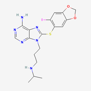 molecular formula C18H21IN6O2S B1668598 Zelavespib CAS No. 873436-91-0