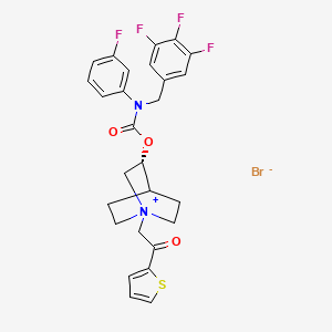 molecular formula C27H25BrF4N2O3S B1668615 CHF5407 