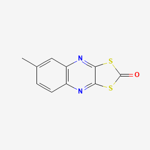 molecular formula C10H6N2OS2 B1668619 Chinomethionate CAS No. 2439-01-2