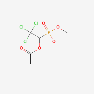 molecular formula C6H10Cl3O5P B1668630 Chloracetophos CAS No. 5952-41-0