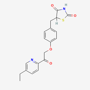 molecular formula C19H18N2O4S B1668645 Mitoglitazone CAS No. 146062-49-9