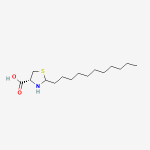 molecular formula C15H29NO2S B1668646 2-Undecyl-thiazolidine-4-carboxylic acid CAS No. 298186-80-8