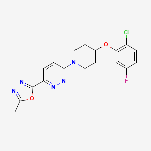 molecular formula C18H17ClFN5O2 B1668650 CAY10566 CAS No. 944808-88-2