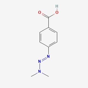 molecular formula C9H11N3O2 B1668658 1-(4-Carboxyphenyl)-3,3-dimethyltriazene CAS No. 7203-91-0