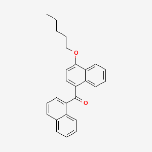 molecular formula C26H24O2 B1668659 1-Naphthalenyl[4-(pentyloxy)-1-naphthalenyl]methanone CAS No. 432047-72-8