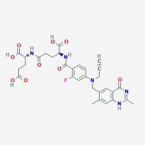 molecular formula C31H32FN5O9 B1668665 CB30900 CAS No. 145788-82-5