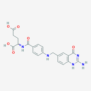 B1668667 (2S)-2-[[4-[(2-amino-4-oxo-1H-quinazolin-6-yl)methylamino]benzoyl]amino]pentanedioic acid CAS No. 5854-11-5