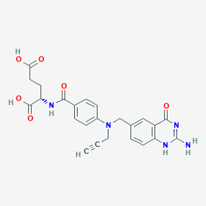 molecular formula C24H23N5O6 B1668668 CB 3717 CAS No. 76849-19-9