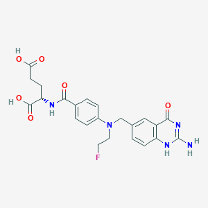 molecular formula C23H24FN5O6 B1668669 (2S)-2-[[4-[(2-amino-4-oxo-1H-quinazolin-6-yl)methyl-(2-fluoroethyl)amino]benzoyl]amino]pentanedioic acid CAS No. 80015-07-2