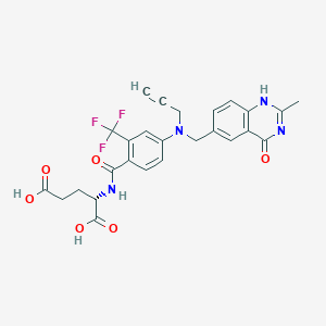 molecular formula C26H23F3N4O6 B1668670 CB 3988 CAS No. 112888-26-3