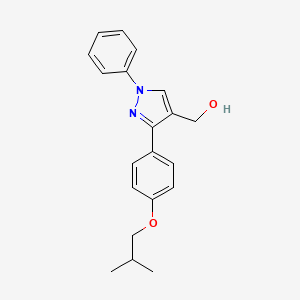 {3-[4-(2-methylpropoxy)phenyl]-1-phenyl-1H-pyrazol-4-yl}methanol