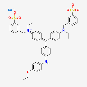 molecular formula C45H44N3NaO7S2 B1668683 Brilliant Blue R CAS No. 6104-59-2