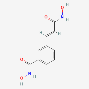 molecular formula C10H10N2O4 B1668685 N-Hydroxy-3-(3-(hydroxyamino)-3-oxoprop-1-en-1-yl)benzamide CAS No. 174664-65-4