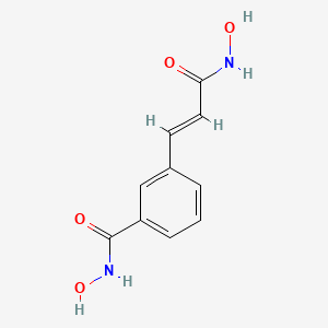 molecular formula C10H10N2O4 B1668685 N-hydroxy-3-[(E)-3-(hydroxyamino)-3-oxoprop-1-enyl]benzamide CAS No. 174664-65-4