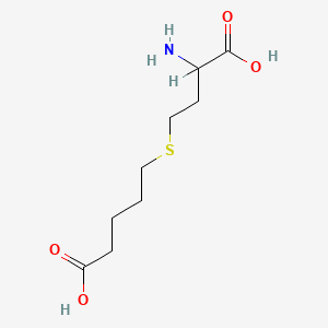 molecular formula C9H17NO4S B1668686 5-(3-Amino-3-carboxypropylthio)pentanoic acid CAS No. 88096-02-0