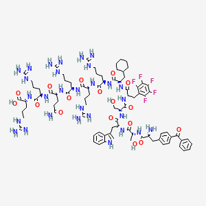 molecular formula C86H122F5N29O17 B1668691 Cbp-501 CAS No. 565434-85-7