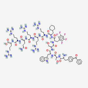 molecular formula C86H122F5N29O17 B1668691 Cdc25C 磷酸酶 (211-221) CAS No. 565434-85-7