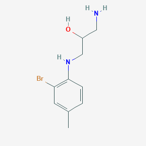 B1668692 1-Amino-3-(2-bromo-4-methylanilino)propan-2-ol CAS No. 67427-51-4